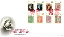 2025 GB STAMPS OF QUEEN VICTORIA *RED* CANCELLATION FIRST DAY COVER 27.11.25