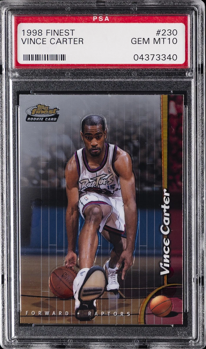Vince Carter Basketball Grade 10 Rookie Sports Trading Cards