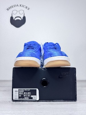 Size 10.5 - CLOT x Nike Air Force 1 PRM Royal Blue Silk CJ5290-400