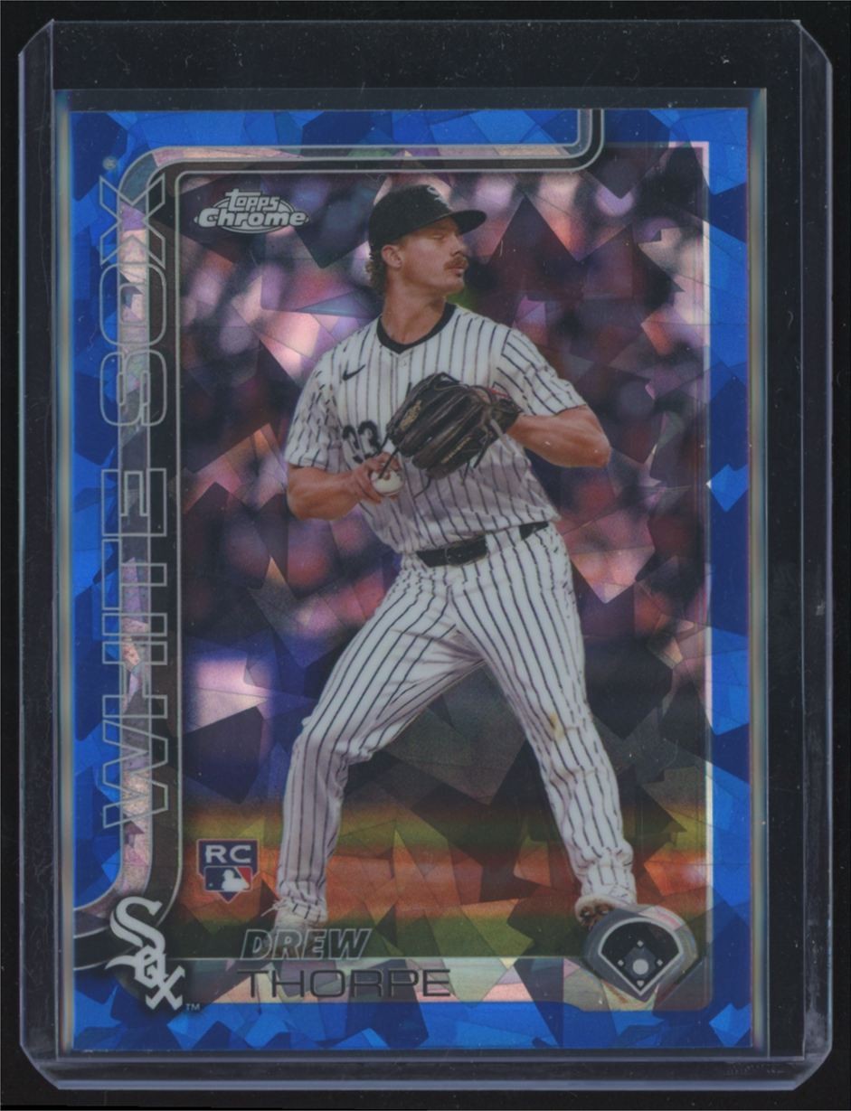 2025 Topps Chrome Sapphire Drew Thorpe RC Chicago White Sox #275