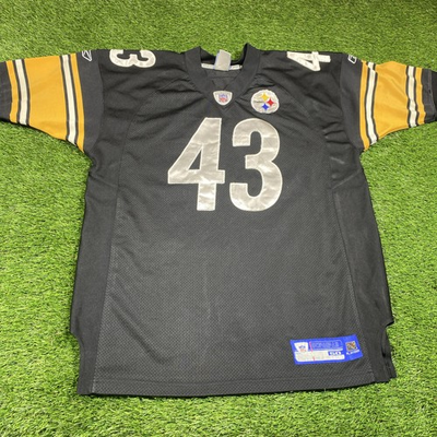 #ad Troy Polamalu Pittsburgh Steelers Jersey Mens 50 Stitched Black #43 $69.94