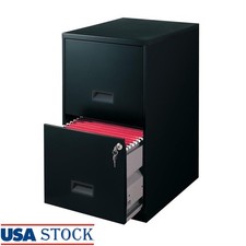 Lockable 2 Drawer Vertical File Cabinet Steel Office Organizer Storage New