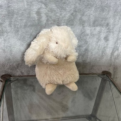 Bunnies By The Bay Roly Poly Rutabaga Cream Rabbit Plush Bean Bag Toy 6 