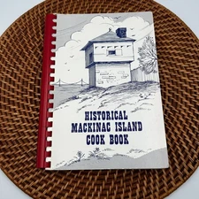 Vintage Historical Mackinac Island Cookbook  Michigan Cook Book Recipes 1965