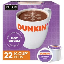 Dunkin' Donuts® Milk Chocolate Hot Cocoa Single-Serve K-Cup®, Box Of 22 