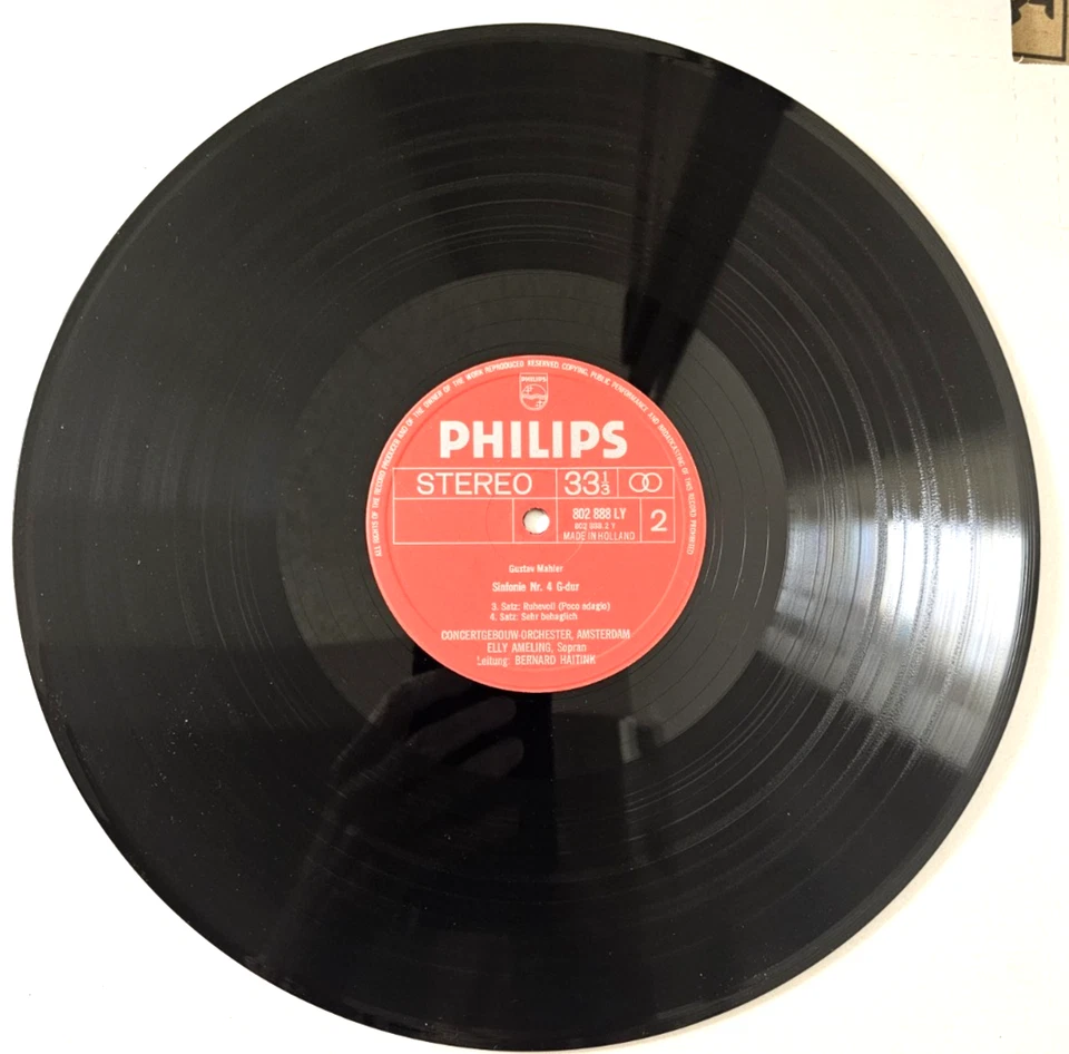 MAHLER Symphony No. 4- HAITINK/AMELING/CONCERTGEBOUW Holland Philips 802 888LY Foto 4 de 4