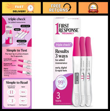 Triple Check Pregnancy Test - 3 Pack, Early Detection, Accurate Results, Easy to