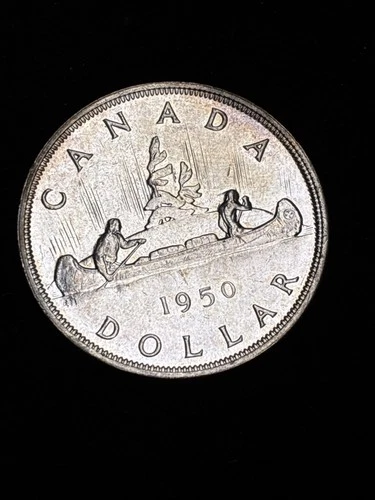 1950 Silver Dollar Canada UNC King George VI.