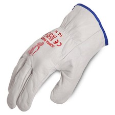 12 Pack - Protective Quality  Leather Riggers Gloves. Style No: 471100.  — image 3
