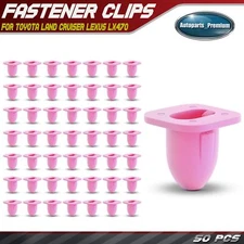 50Pcs 8mm Slot Nylon Front End Panel Clip Retainer for Toyota Land Cruiser Lexus