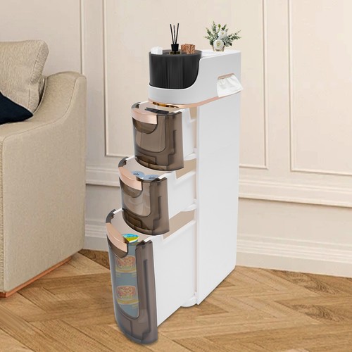 3-Drawers Bathroom Floor Cabinet Storage Organizer Free Standing Cabinet