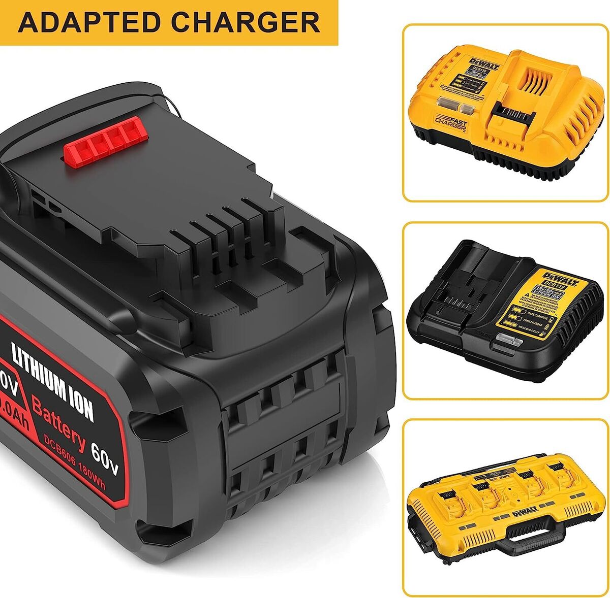 60VOLT 12Ah 9Ah Li-Ion Battery For DEWALT DCB609 20V/60V MAX 60VOLT 12Ah 9Ah Li-Ion Battery For DEWALT DCB609 20V/60V MAX