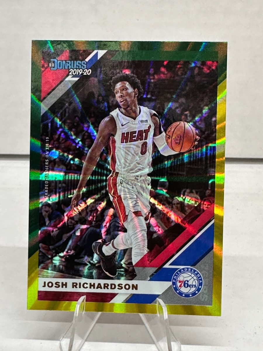『1年保証』 2019-20 Panini Josh #109 Laser Yellow and Green Holo Donruss Topps