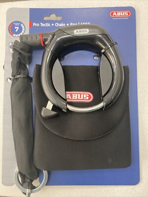 ABUS Pro Tectic 4960 NR Black mit 6KS/85 und ST5850 Fahrradschloss Satz...