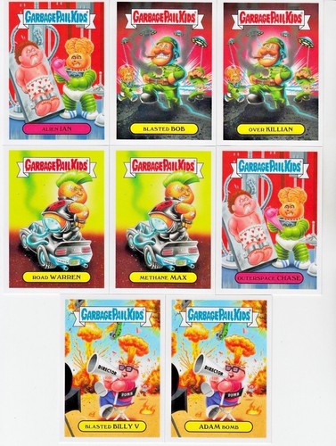 2016 Garbage Pail Kids American As Apple Pie Bonus Set 16 tarjetas de cómic de terror - Imagen 2 de 4