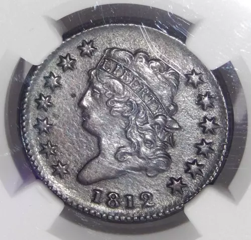 1812 1c NGC XF DETAILS ~ EARLY COPPER LARGE CENT