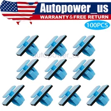 100Pcs For Kia Hyundai Rocker Panel Retainer Moulding Clips Fastener 87756-1F00