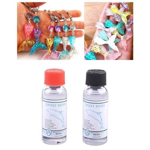 Epoxy Resin Crystal Clear 2 Part Crystal Clear Casting Resin for DIY Art Craft - Picture 2 of 8