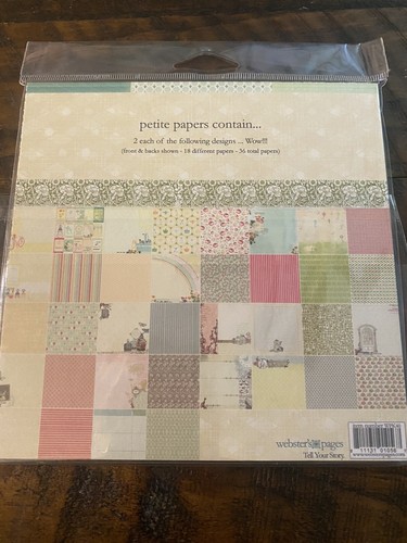 NEW Webster’s Pages Petite Papers Combo Pack ~Sunday Picnic & Everyday Poetry - Picture 3 of 6