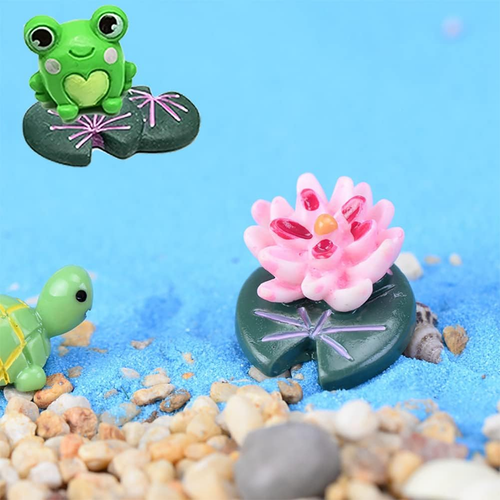 Cute Frog Miniature Figurines Cake Topper Mini Garden Frog Ornaments Animals Mod - Picture 5 of 8