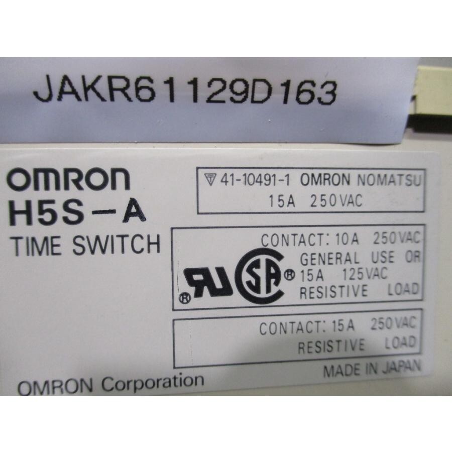 Omron H5S-A タイムスイッチ 15A 250VAC Omron H5S-A H5SA Digital Time Switch 15A 250VAC Used Japan F