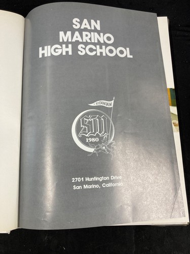 1980 SAN MARINO HIGH SCHOOL YEARBOOK, TITANIAN, SAN MARINO, CALIFORNIA #2 - Picture 4 of 11