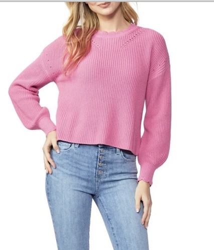 Maglione PAIGE Yenni, manica a palloncino, rosa/rosa sensuale, grande (10/12), nuovo con etichette - Foto 9 di 12