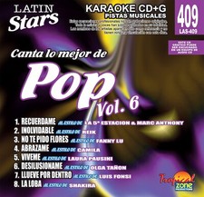 Karaoke Latin Stars 409 Pop Vol. 6