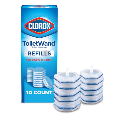 Clorox ToiletWand Refills Scrubber - 1 box - 10 ct