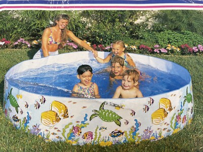 vintage 1994 x Intex 6ft x 15in Snapset Kids Pool NOS 1990s no