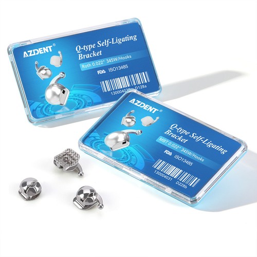 AZDENT Dental Self-Ligating Bracket Buccal Tube MBT Roth 0.022 Hooks 345/Tool - Picture 17 of 52