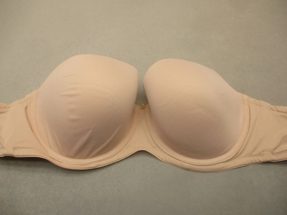 Sujetador sin tirantes 38D Pearl By Venus para mujer beige forrado con aros cierre trasero 8E Foto 2 de 4