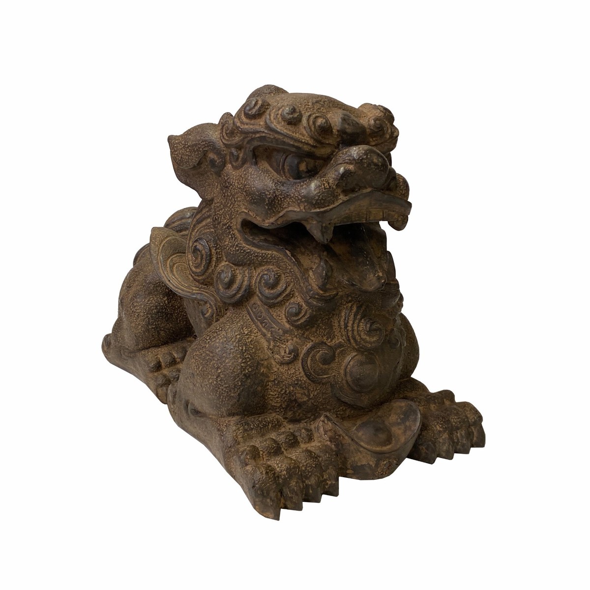 Chinese Distressed Brown Rough Marks Fengshui Pixiu Figure ws1737S Chinese Distressed Brown Rough Marks Fengshui Pixiu Figure ws1737S
