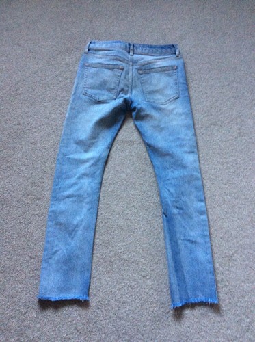 Topman Stretch Skinny Jeans 30R Washed Blue Denim - Picture 2 of 7