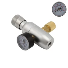 Premium Regulated CO2 Charger Kit Mini CO2 Gas Regulator 3/8" Thread Beer Keg