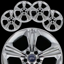 4 New 2013-16 Ford Escape 17 Chrome Wheel Skins Hub Caps Full Alloy Rim Covers