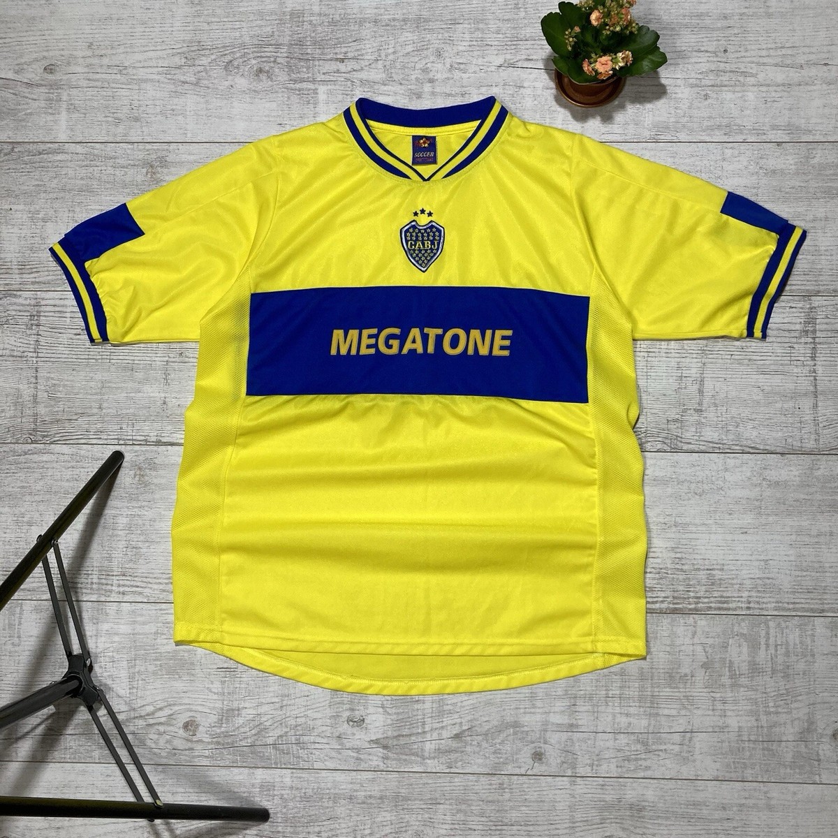 CABJ olan 1905-1995    サッカーシャツ　サイズ42 Vintage 90s CABJ Club Atletico Boca Juniors Soccer Jersey | eBay