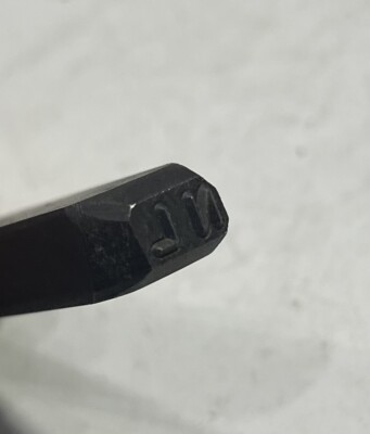 Letter Steel Stamp '' NL '' Initials Abbreviations Name 3-1/2'' Long Heavy Duty