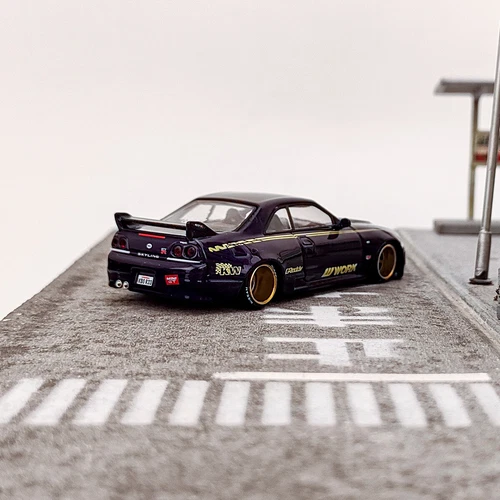 Modelo de coche fundido a presión TSM MINI GT y Kaido House 1:64 Nissan Skyline GTR R33 aleación - Imagen 8 de 16