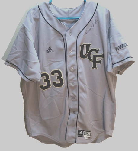 Central Florida Knights #33 NCAA Gray Baseball Signed CUSA 2007 Sewn Jersey 50