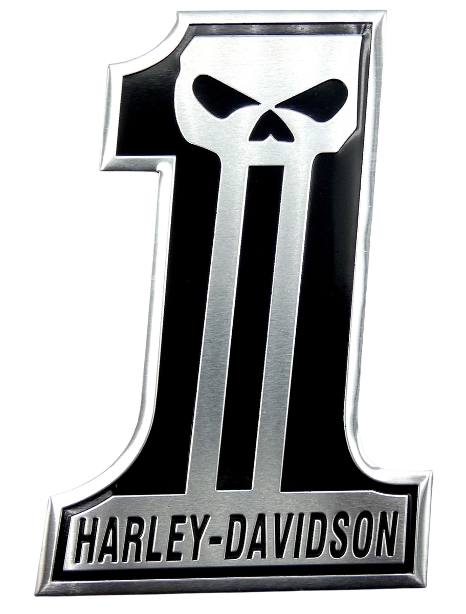 1x Aluminum Motorcycle Gas Tank Emblem Harley Number 1 1x Aluminum Motorcycle Gas Tank Emblem Harley Number 1
