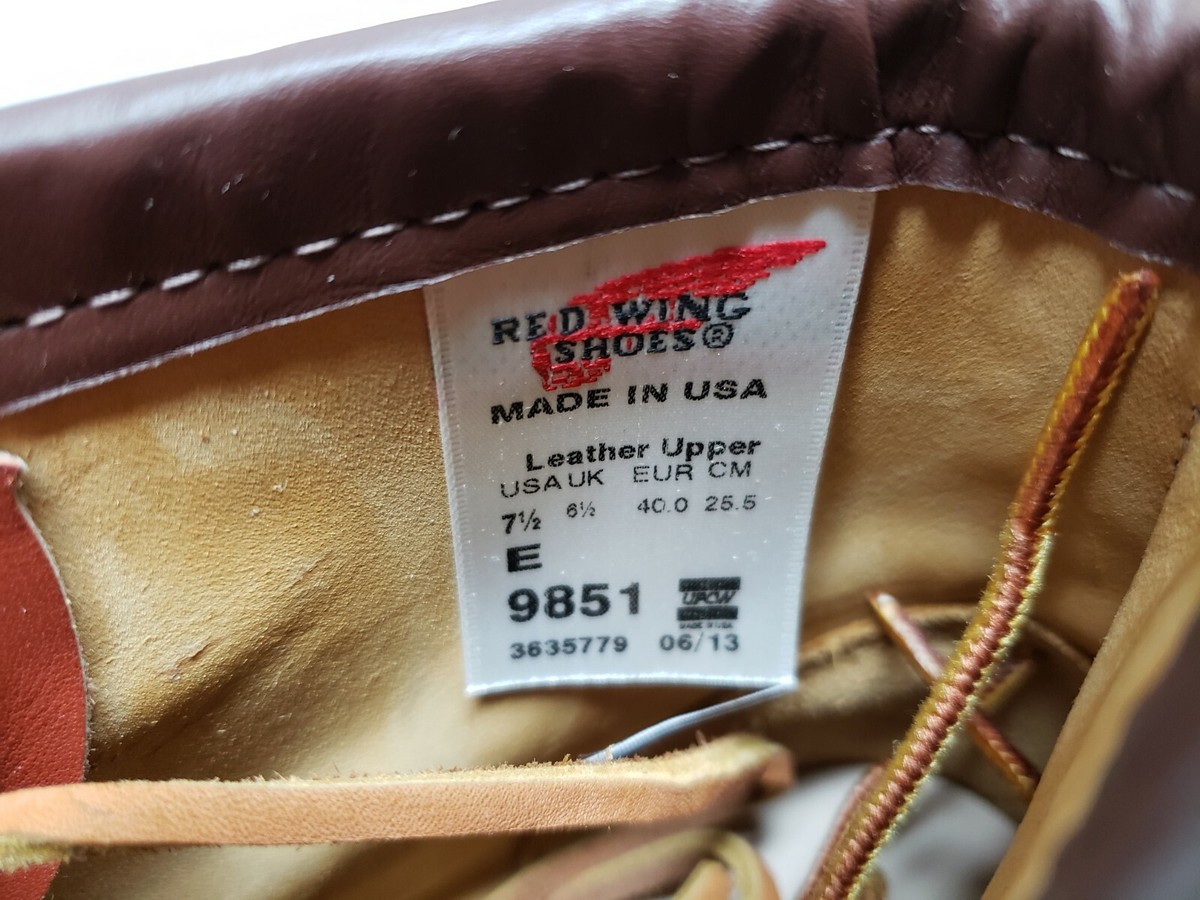 Japan Exclusive Red Wing 9851 Oro Russet Portage Irish