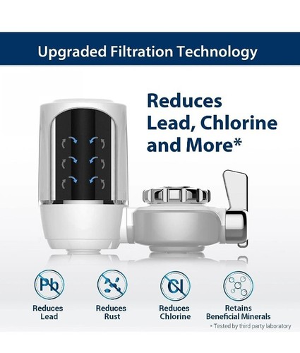 Wasserhahn Filtersystem Leitungswasserfilter Reiniger reduziert Chlorgerüche - Bild 2 von 8