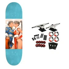 JK Industries Skateboard Complete Chun II Vs Mai 8.5" (Assorted Colors) Hook Ups