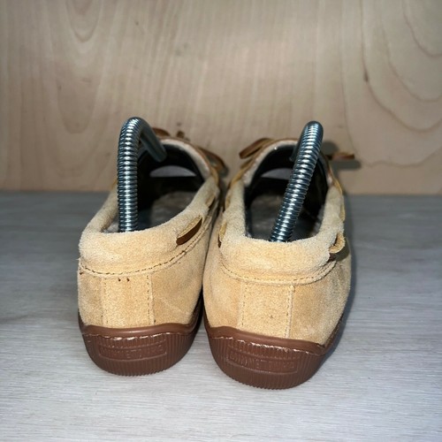 Minnetonka Pile Lined Hardsole Moccasin 3501W Tan Women's 7 UK 5 EURO 38 - Picture 4 of 9