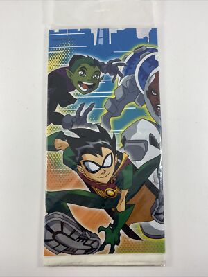 TEEN TITANS Table Cover 54''x102'' Birthday Party Supplies DC Comics Cartoon