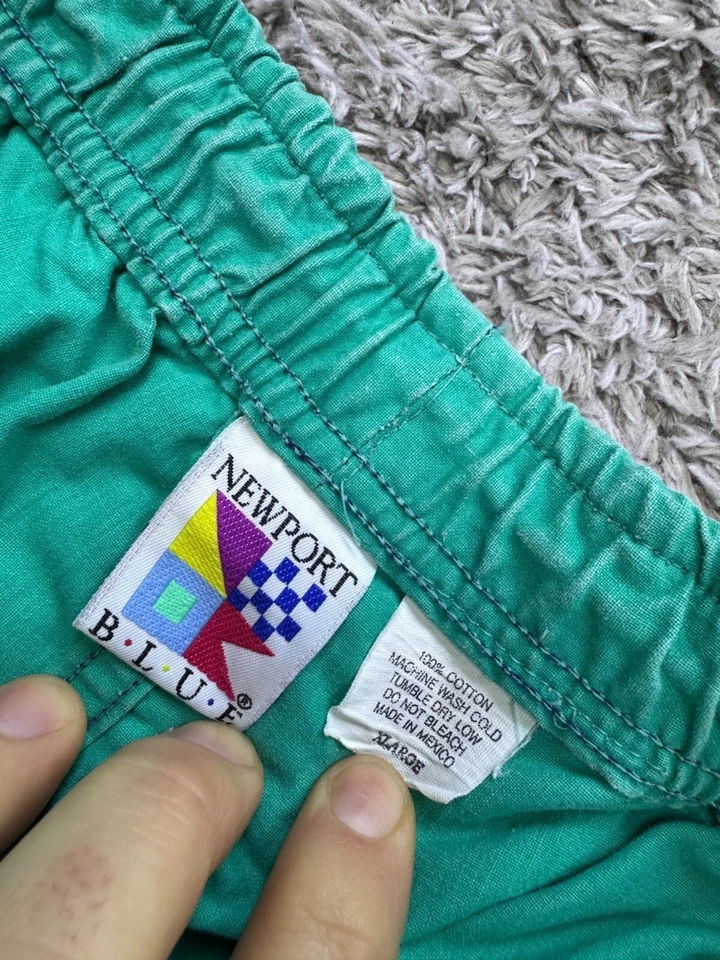 Винтажный Newport синий доска шорты мужской XL синий Hybird мешковатые плавки 90-х Y2K - Изображение 3 из 4