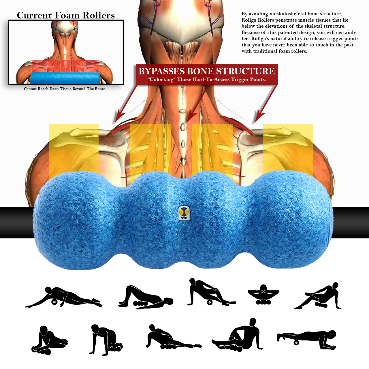 Shoulder Pain Back Pain After Foam Rolling Back Roller For Neck - Main Image