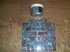 Lot of Rivets, Lots of Rivets, 52 little Squares Full  1 Round Canister