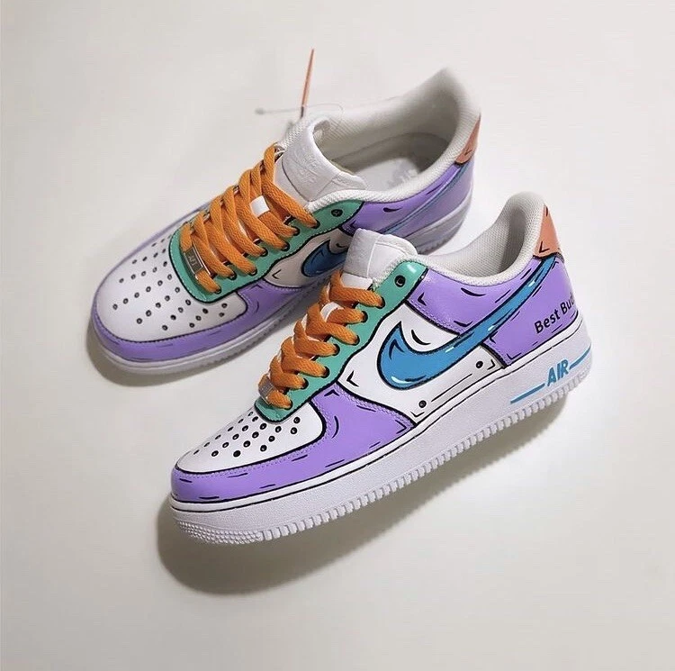 Dólar Agresivo Perenne Custom Nike Air Force I; Hand Painted; Made to Order Cartoon Design; All  Sizes | eBay